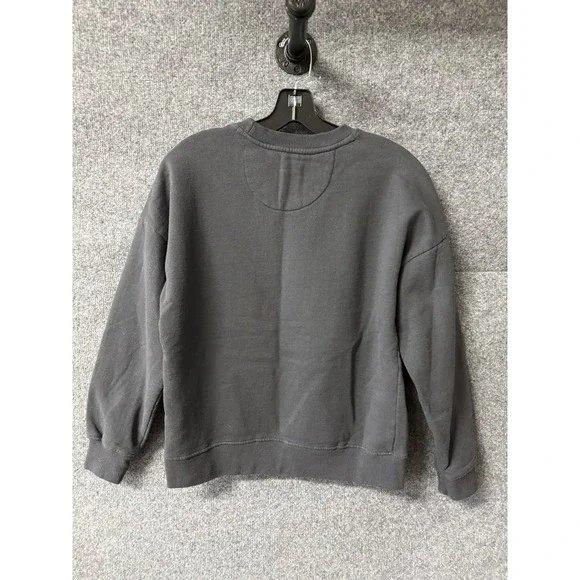 Recycled Threads Sweatshirt Women XS Love Spell Out Patchwork Hippie Boho R10 - Picture 3 of 3